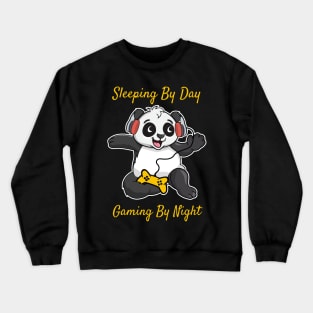 Sleeping By Day Gaming By Night Crewneck Sweatshirt